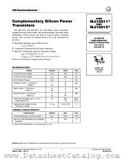 MJ15011-D datasheet pdf ON Semiconductor
