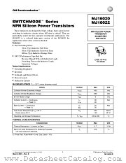 MJ16020-D datasheet pdf ON Semiconductor