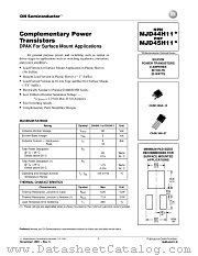 MJD44H11-D datasheet pdf ON Semiconductor