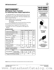 MJE18008-D datasheet pdf ON Semiconductor