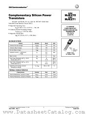 MJE270-D datasheet pdf ON Semiconductor