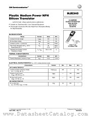 MJE340-D datasheet pdf ON Semiconductor