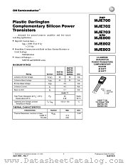 MJE700-D datasheet pdf ON Semiconductor