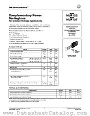 MJF122-D datasheet pdf ON Semiconductor