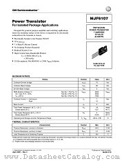 MJF6107-D datasheet pdf ON Semiconductor