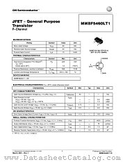 MMBF5460LT1-D datasheet pdf ON Semiconductor