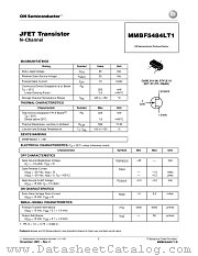 MMBF5484LT1-D datasheet pdf ON Semiconductor