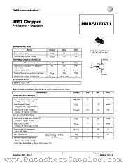 MMBFJ177LT1-D datasheet pdf ON Semiconductor