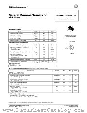 MMBT3904LT1-D datasheet pdf ON Semiconductor