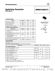 MMBT4403LT1-D datasheet pdf ON Semiconductor
