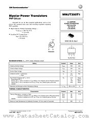 MMJT350T1-D datasheet pdf ON Semiconductor