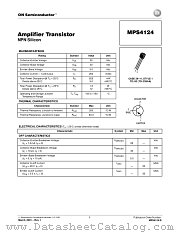 MPS4124-D datasheet pdf ON Semiconductor