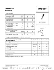 MPS4250-D datasheet pdf ON Semiconductor