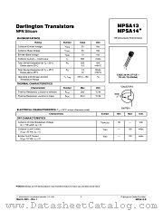 MPSA13-D datasheet pdf ON Semiconductor