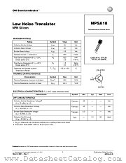 MPSA18-D datasheet pdf ON Semiconductor