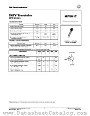 MPSH17-D datasheet pdf ON Semiconductor