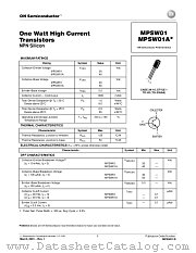 MPSW01-D datasheet pdf ON Semiconductor
