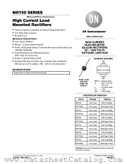 MR750-D datasheet pdf ON Semiconductor