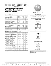 MSD601-RT1-D datasheet pdf ON Semiconductor
