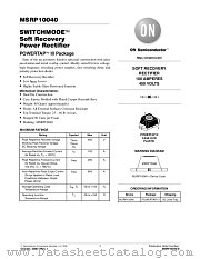 MSRP10040-D datasheet pdf ON Semiconductor
