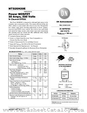 MTB20N20E-D datasheet pdf ON Semiconductor
