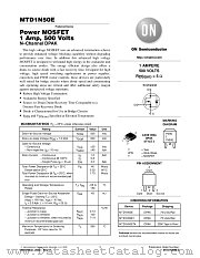 MTD1N50E-D datasheet pdf ON Semiconductor