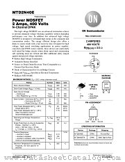 MTD2N40E-D datasheet pdf ON Semiconductor