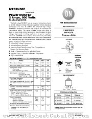 MTD2N50E-D datasheet pdf ON Semiconductor