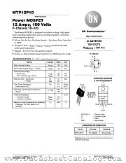 MTP12P10-D datasheet pdf ON Semiconductor