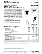 MTP1N100E-D datasheet pdf ON Semiconductor