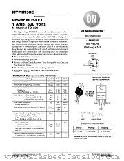 MTP1N50E-D datasheet pdf ON Semiconductor