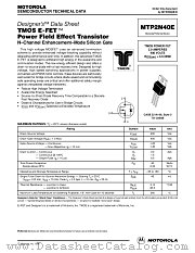 MTP2N40E-D datasheet pdf ON Semiconductor