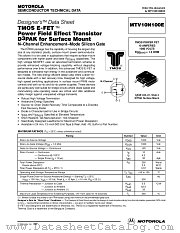 MTV10N100E-D datasheet pdf ON Semiconductor