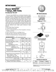 MTW7N80E-D datasheet pdf ON Semiconductor