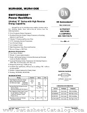 MUR480E-D datasheet pdf ON Semiconductor