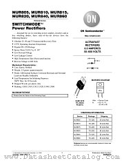 MUR820-D datasheet pdf ON Semiconductor