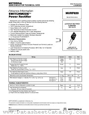 MURF820-D datasheet pdf ON Semiconductor