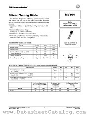 MV104-D datasheet pdf ON Semiconductor