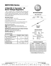 MZP4729A-D datasheet pdf ON Semiconductor