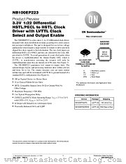 NB100EP223-D datasheet pdf ON Semiconductor