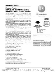 NB100LVEP221-D datasheet pdf ON Semiconductor
