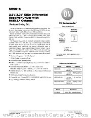 NBSG16-D datasheet pdf ON Semiconductor