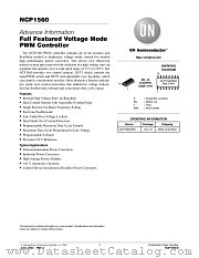 NCP1560-D datasheet pdf ON Semiconductor