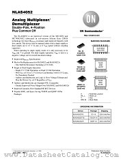 NLAS4052-D datasheet pdf ON Semiconductor