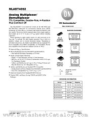 NLAST4052-D datasheet pdf ON Semiconductor