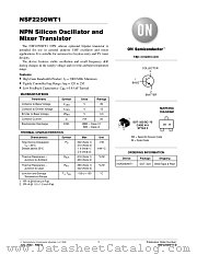 NSF2250WT1-D datasheet pdf ON Semiconductor