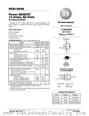 NTD15N06-D datasheet pdf ON Semiconductor