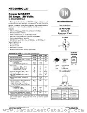 NTD20N03L27-D datasheet pdf ON Semiconductor