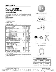 NTD24N06-D datasheet pdf ON Semiconductor