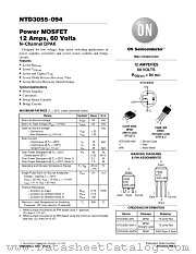 NTD3055-094-D datasheet pdf ON Semiconductor